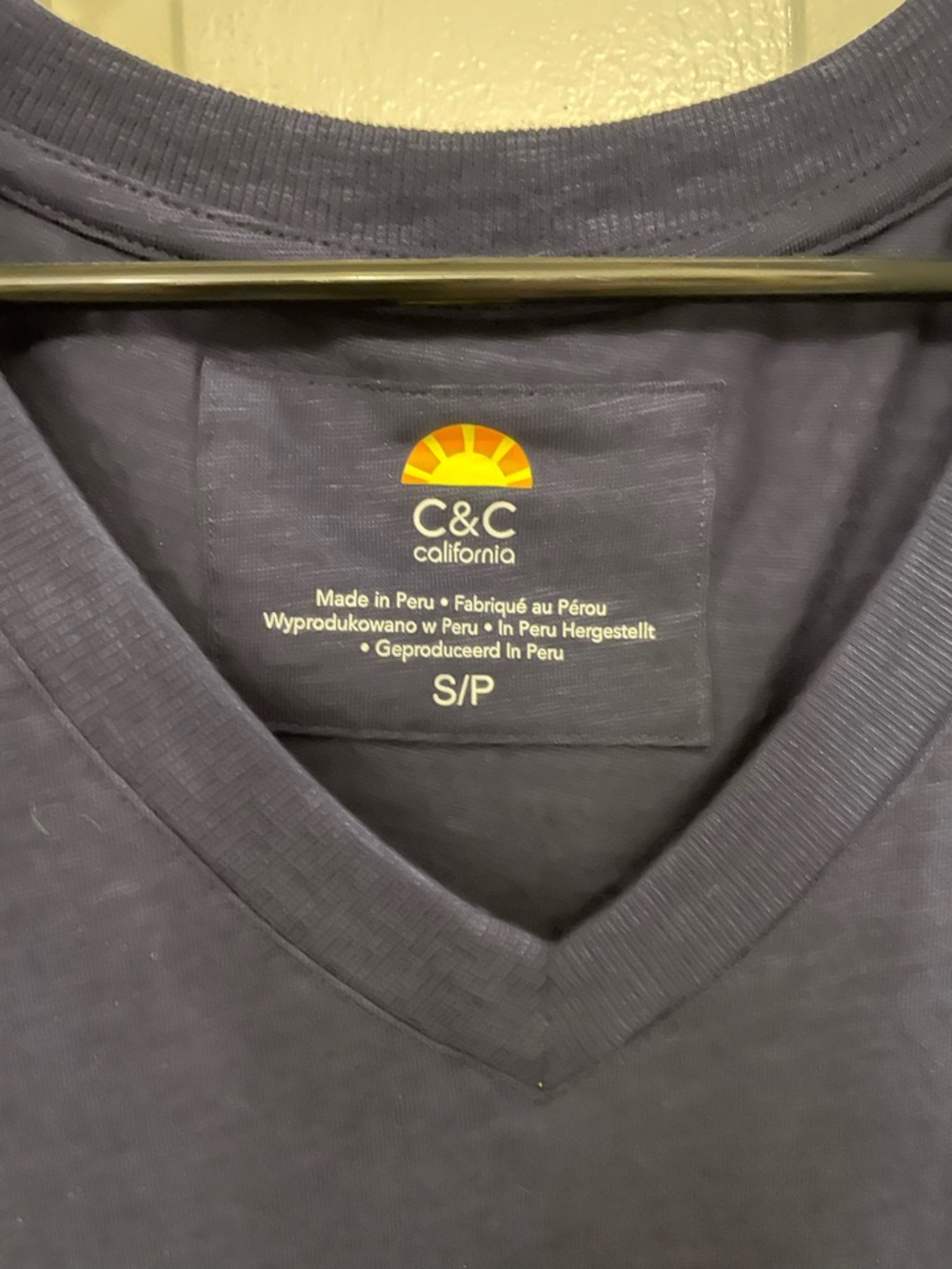 C & C California sleeveless navy blue tee, Sz S, NWT - Picture 2 of 2